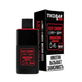 Эл. сиг. TIKOBAR 8000 Fizzy Cherry (Вишневая Шипучка)  2 %