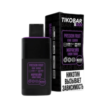 Эл. сиг. TIKOBAR 8000 Passion Fruit Kiwi Guava (Маракуйя Киви Гуава)  2 %