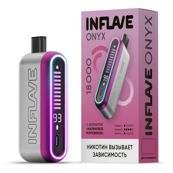 Эл. сиг. INFLAVE ONYX 18000 Малиновое мороженое 2%