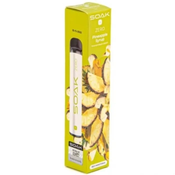 Эл. сиг. SOAK X ZERO WHITE 2200 Pineapple Syrup/ Ананасовый сироп 0 %