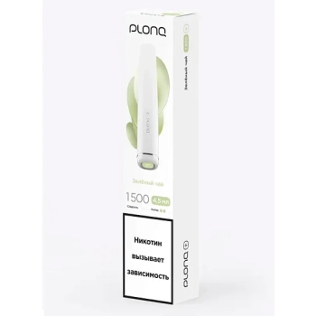 PLONQ PLUS Зеленый чай (1500 затяжек) 20 мг МРК