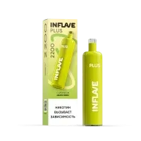 INFLAVE PLUS 2200 Зеленое яблоко, зеленый чай (2200 затяжек) МРК