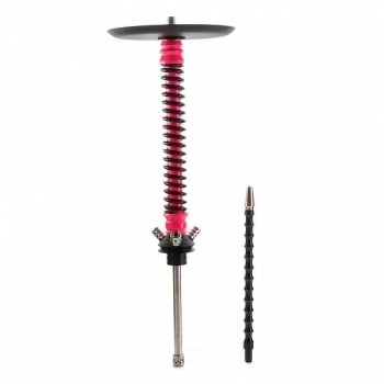 Кальян MAMAY CUSTOMS Coilovers розовый ф-чёрный (грав. Дино) (без колбы)