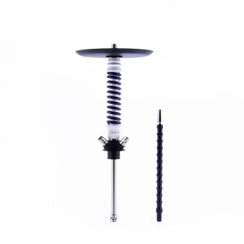 Кальян MAMAY CUSTOMS Coilovers MINI бело-фиолетовый лак (грав. коты) (без колбы)