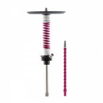 Кальян MAMAY CUSTOMS Coilovers MINI бело-розовый лак (грав. коты) (без колбы)