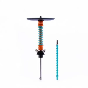 Кальян MAMAY CUSTOMS Coilovers MINI оранжево-мятный (грав. акула) (без колбы)