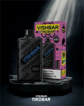 Эл. сиг. TIKOBAR BAR 30000 Black Ice Blackberry Strawb. Dragon Fruit (Ежевика клубника драгонфрут) 2%