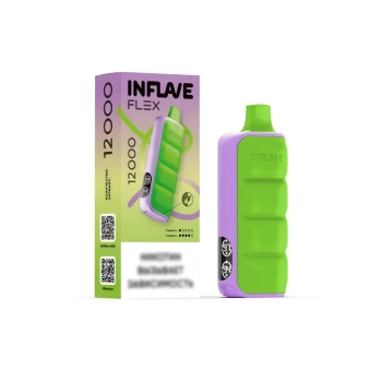Эл. сиг. INFLAVE FLEX 12000 Зеленое яблоко малина лайм 2%