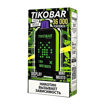 Эл. сиг. TIKOBAR BOSS 36000 Mint Mojito (Мятный мохито) 2%