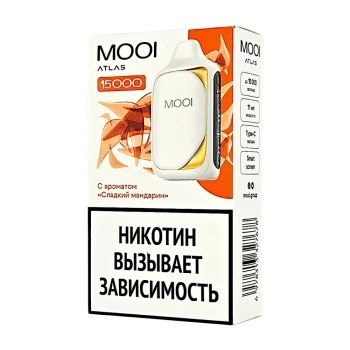 Эл. сиг. MOOI ATLAS 15000 Сладкий мандарин 2%