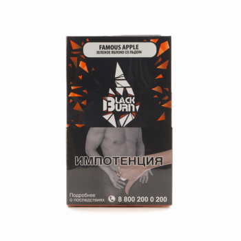 Burn BLACK Famous apple 100гр