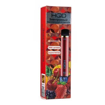 HQD King - Mixed Fruit (Мультифрукт), 2000 затяжек, 20мг (2%)