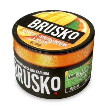 BRUSKO MEDIUM Манго c апельсином и мятой 50гр
