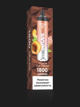 Электронный испаритель INFLAVE CRYSTAL Персиковое морожение, 2% (1800тяг)