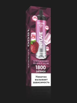 Электронный испаритель INFLAVE CRYSTAL Клубничная жвачка, 2% (1800тяг)