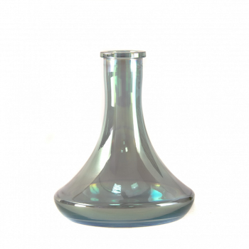 Колба Daly капля тёмная радуга (с бортом)