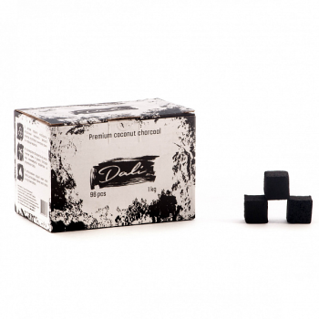 Уголь Dali кокосовый 96 шт (22 мм)