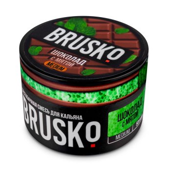 BRUSKO MEDIUM Шоколад с мятой 50гр