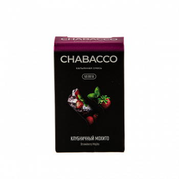 Chabacco MEDIUM Strawberry mojito 50гр