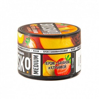 BRUSKO MEDIUM Персик с бананом и клубникой 50гр