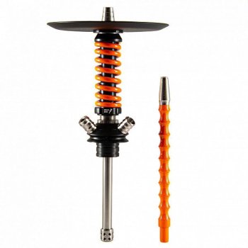 Кальян MAMAY CUSTOMS Coilover Micro чёрно-оранжевый (без колбы)