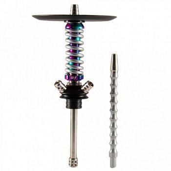 Кальян MAMAY CUSTOMS Coilover Micro фиолетовый К.- хром (без колбы)