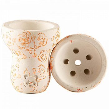 Чашка Panda турка с принтом оранжевая