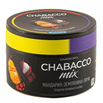 Табак для кальяна Chabacco Mix MEDIUM Tangerine Strawberry Lychee 50гр