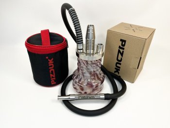 Кальян Pizduk hookah (black-bag) Белый марганец колба
