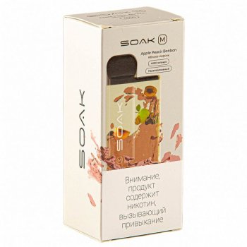 SOAK M Apple Peach Bonbon 4000 затяжек