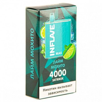 INFLAVE MAX Лайм-Мохито (4000 затяжек)