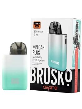 Электронная система BRUSKO Minican Plus (бирюзово-белый градиент)