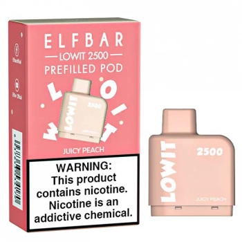 Картридж Elf Bar Lowit 2500 20 мг, 6 мл (Juicy Peach)