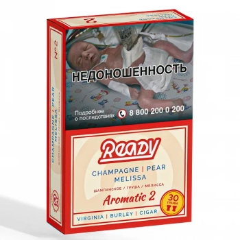 Табак для кальяна Ready 30гр №2 Pear Champagne Melissa