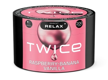 Табак для кальяна TWICE Малина-Банан-Ваниль 200гр MPK