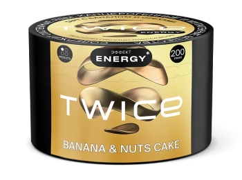 Табак для кальяна TWICE Тарт с бананом и орехами 200гр