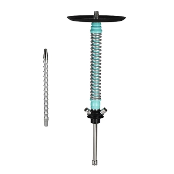 Кальян MAMAY CUSTOMS Coilovers мята-хром (грав. Калиграфия) (без колбы)