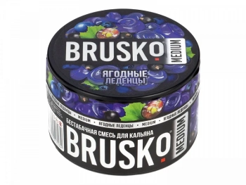 Табак для кальяна BRUSKO MEDIUM Ягодные леденцы 250гр
