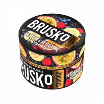 Табак для кальяна BRUSKO STRONG Фейхоа с ягодами и маракуйей 50гр