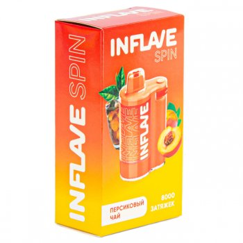 Электронная сигарета INFLAVE SPIN Персиковый чай (8000 затяжек)