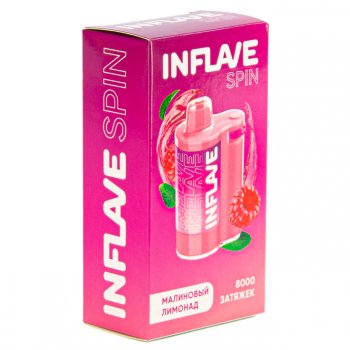 Электронная сигарета INFLAVE SPIN Малиновый лимонад (8000 затяжек)