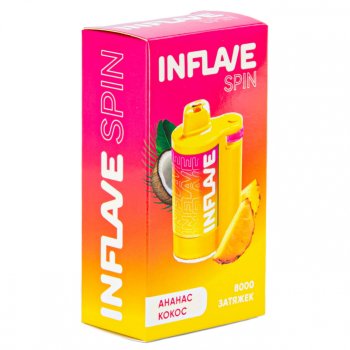 Электронная сигарета INFLAVE SPIN Ананас кокос (8000 затяжек)