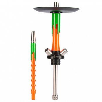 Кальян MAMAY CUSTOMS Flow оранжевый ф.-салатовый (без колбы)