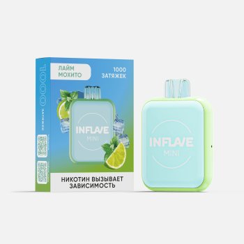 Электронная сигарета INFLAVE MINI Лайм мохито (1000 затяжек)