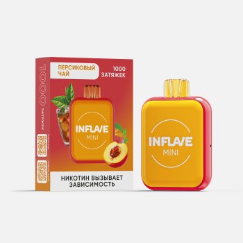 Электронная сигарета INFLAVE MINI Персиковый чай (1000 затяжек)