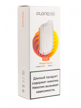 Электронная сигарета PLONQ MAX Mango Guava (6000 затяжек) 20 мг