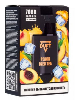Электронная сигарета DUFT Peach Iced Tea (7000 затяжек)