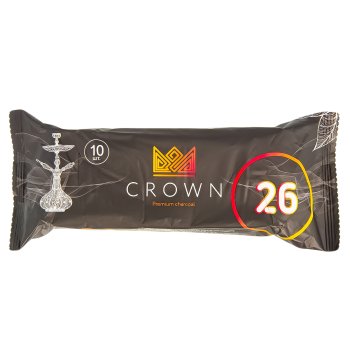 Уголь Crown кокосовый 10 шт (26 мм)