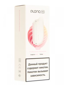 Электронная сигарета PLONQ MAX Клубничное мороженое (6000 затяжек) 20 мг