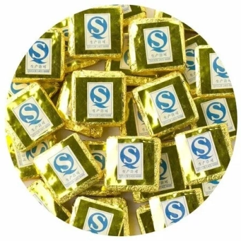 Чай Пуэр Шу Золотой Квадрат, 100 гр.